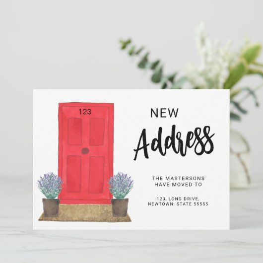 Ankündigung über die Anbringung der Vordertür an e (Stehend Vorderseite)