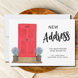 Ankündigung über die Anbringung der Vordertür an e