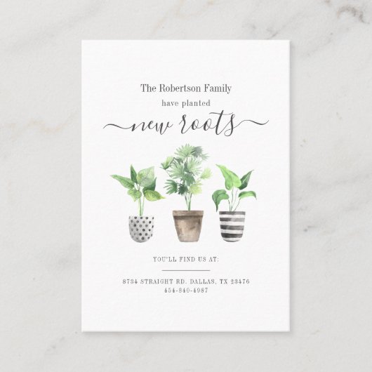 Ankündigung über die Anbringung neuer Adressen in (Vorderseite)