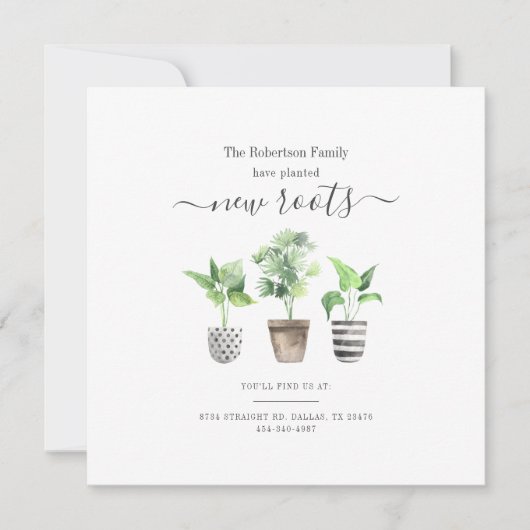 Ankündigung über die Anbringung neuer Adressen in (Vorderseite)