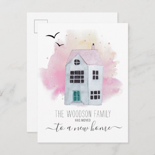 Ankündigung über die Änderung der Adresse durch ni (Vorne/Hinten)