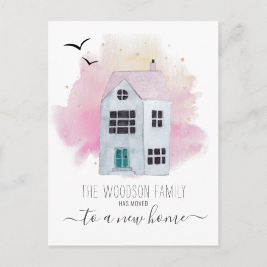 Ankündigung über die Änderung der Adresse durch ni (Vorderseite)