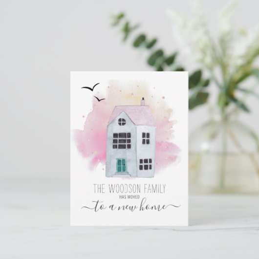 Ankündigung über die Änderung der Adresse durch ni (Stehend Vorderseite)