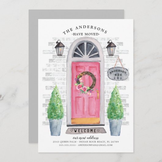 Ankündigung über die Anfahrt der rosa Vordertür (Vorne/Hinten)