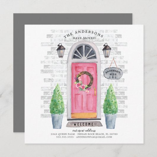 Ankündigung über die Anfahrt der rosa Vordertür (Vorne/Hinten)