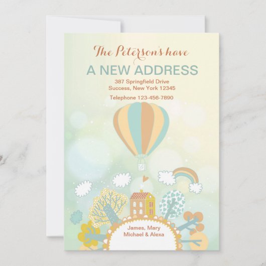 Ankündigung über die Ballonfahrt (Vorderseite)