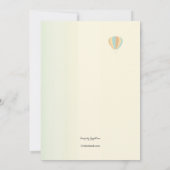 Ankündigung über die Ballonfahrt (Rückseite)