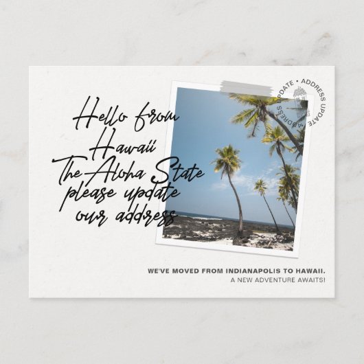 Ankündigung über die Beförderung von Hawaii-Staat (Vorderseite)