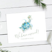 Ankündigung über die Beförderung von Meeresschildk Postkarte