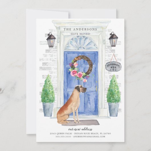 Ankündigung über die Bewegung der großen Tür (Vorderseite)