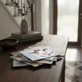 Ankündigung über die Bewegung der niedlichen handg Postkarte