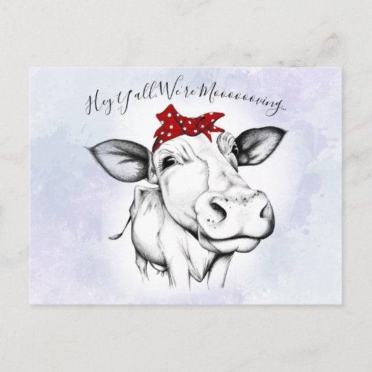 Ankündigung über die Bewegung der niedlichen handg Postkarte (Vorderseite)