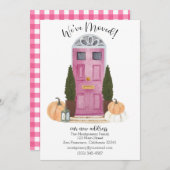 Ankündigung über die Bewegung der rosa Türe (Vorne/Hinten)