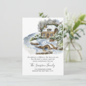 Ankündigung über die Bewegung des Weihnachtsgebirg (Stehend Vorderseite)