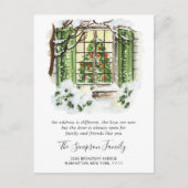 Ankündigung über die Bewegung des Weihnachtsgebirg Postkarte (Vorderseite)