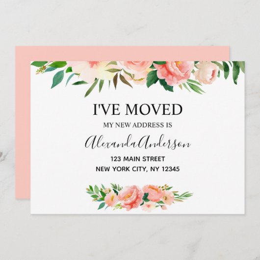 Ankündigung über die Bewegung von Peach Coral Flor (Vorne/Hinten)