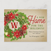 Ankündigung über die Bewegung von Weihnachtsfeiern Postkarte (Vorderseite)