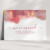 Ankündigung über die Farbtöne Rosa und Gold