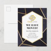 Ankündigung über die geometrische Bewegung der neu Postkarte (Vorne/Hinten)