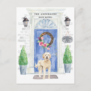 Ankündigung über die Goldene Doodle-Bewegung Postk Postkarte