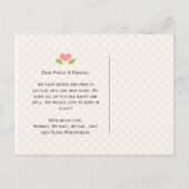 Ankündigung über die mit Monogramm Zuhause-Bewegun (Rückseite)