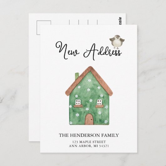 Ankündigung über die Niedliche Zuhause-Umschaltung Postkarte (Vorne/Hinten)