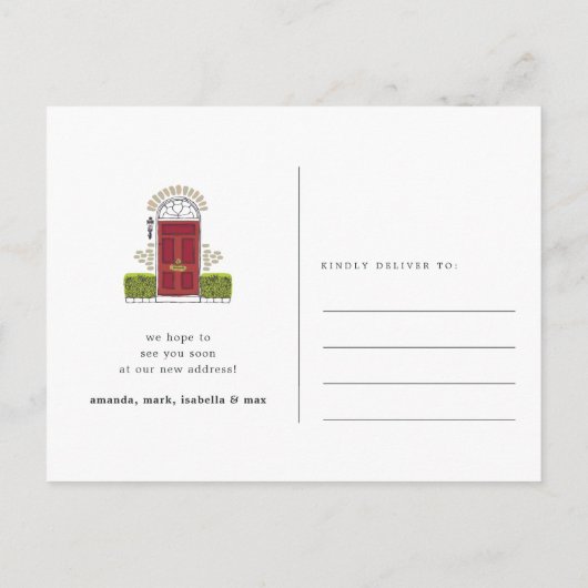 Ankündigung über die Rote Tür (Rückseite)