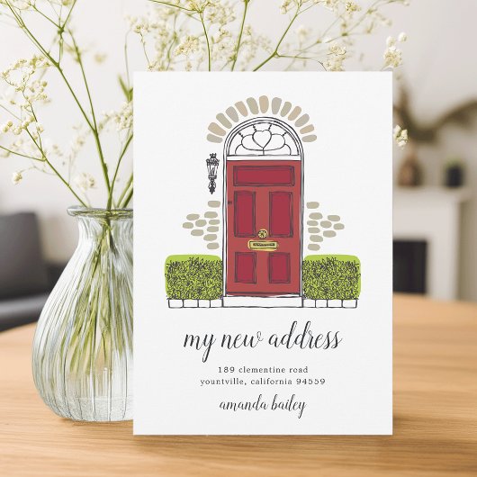 Ankündigung über die Rote Tür