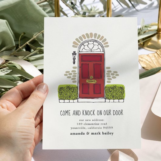 Ankündigung über die Rote Tür