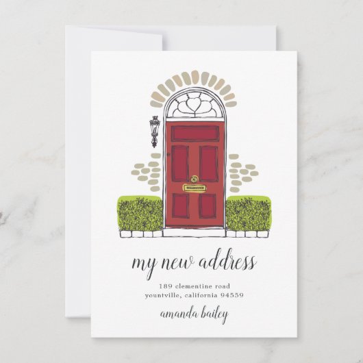 Ankündigung über die Rote Tür (Vorderseite)