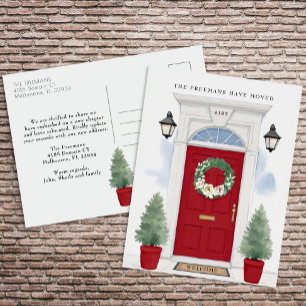 Ankündigung über die Rote Vordertür Postkarte