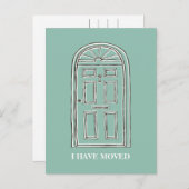 Ankündigung über die rustikale Türbewegung Postkar (Vorne/Hinten)