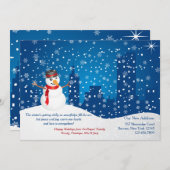 Ankündigung über die Stadtbesichtigung von Snowman (Vorne/Hinten)