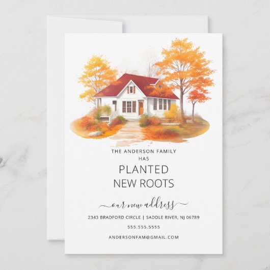 Ankündigung über die Verlegung eines Wasserfarbenh (Vorderseite)