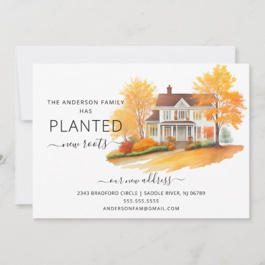 Ankündigung über die Verlegung eines Wasserfarbenh (Vorderseite)