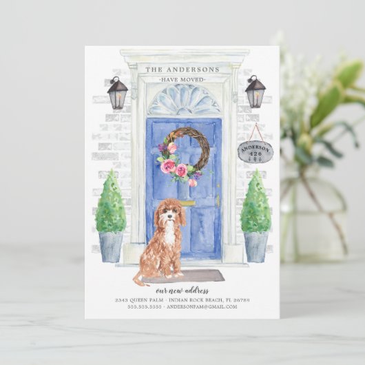 Ankündigung über die Verschiebung der Vordertür vo (Stehend Vorderseite)