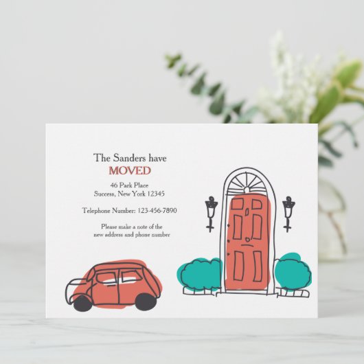 Ankündigung über die Vorder-Tür-Bewegung (Stehend Vorderseite)