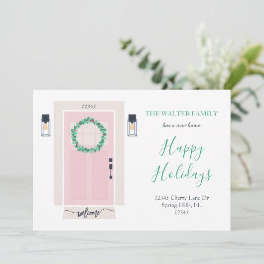 Ankündigung über die Vorder-Tür-Bewegung Rosa (Stehend Vorderseite)