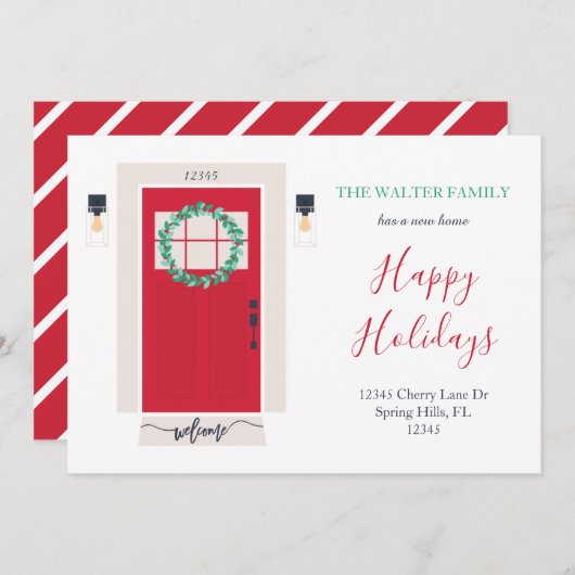 Ankündigung über die Vorder-Tür-Bewegung rot (Vorne/Hinten)