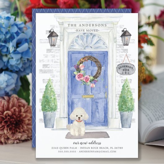 Ankündigung über die Vorder-Tür-Bewegung von weiße