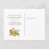 Ankündigung über die Wasserfarbenbewegung Monstera (Rückseite)