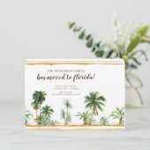 Ankündigung über die Wasserfarbenpalme (Stehend Vorderseite)