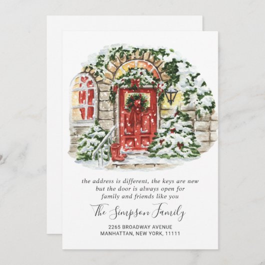 Ankündigung über die Wasserfarbenweihtür (Vorne/Hinten)