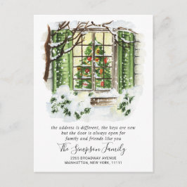 Ankündigung über die Wasserfarbenweihtür Postkarte