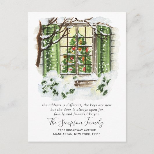 Ankündigung über die Wasserfarbenweihtür Postkarte (Vorderseite)