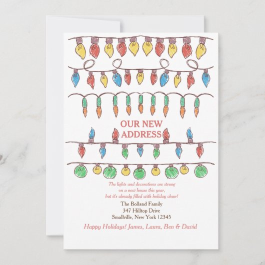 Ankündigung über die Weihnachtsbeleuchtung (Vorderseite)