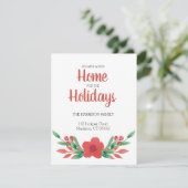 Ankündigung über die Weihnachtsblumen im Wasserfar (Stehend Vorderseite)