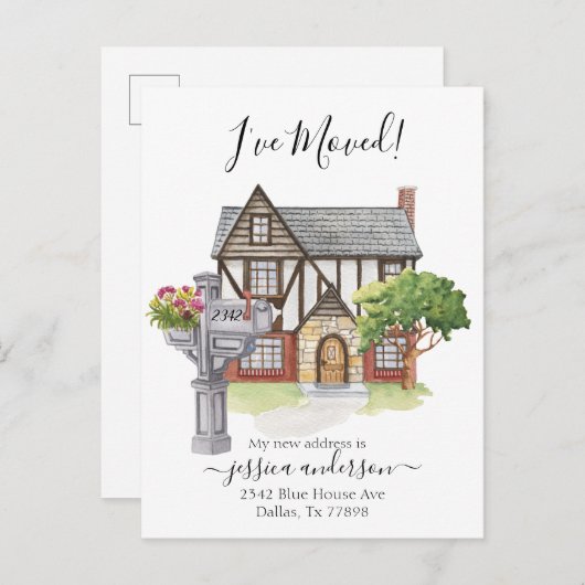 Ankündigung über die Zuhause-Bewegung in Wasserfar (Vorne/Hinten)