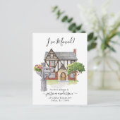 Ankündigung über die Zuhause-Bewegung in Wasserfar (Stehend Vorderseite)