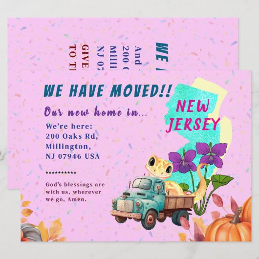 Ankündigung über farbenfrohe Zuhause-Bewegung - Ne (Vorne/Hinten)